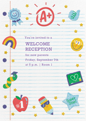 A+ - School Event Invitation by Paperless Post