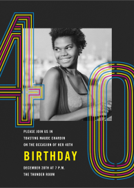 Neon Decades by Paperless Post