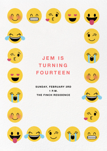 Emoji Border by Paperless Post