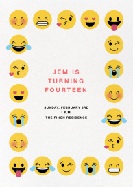 Emoji Border - Birthday Invitation by Paperless Post