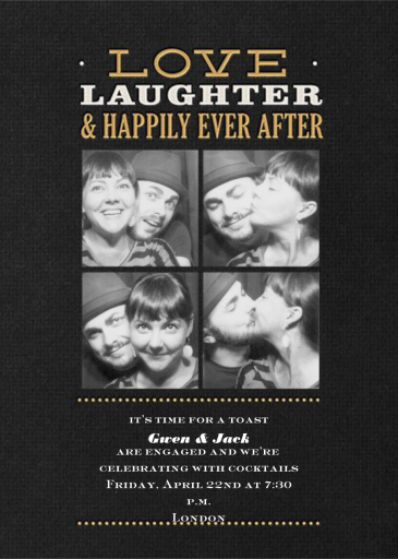 Happily Ever After - Engagement Party Invitation by Crate & Barrel