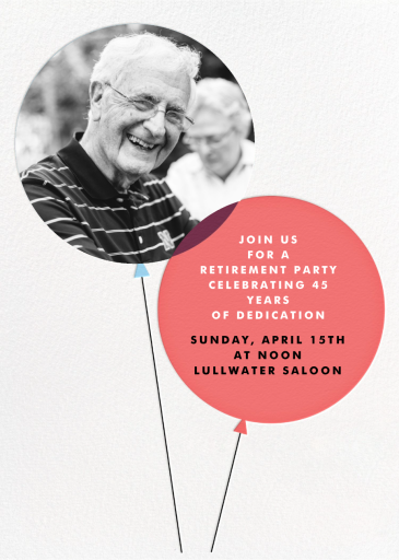 Balloon Pops - Retirement and Farewell Party Invitation by Paperless Post
