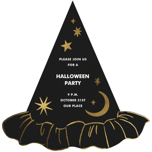 Witch Hat - Halloween Invitation by Meri Meri