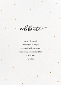 Celebration Dots - Cocktail Party Invitation by Sugar Paper