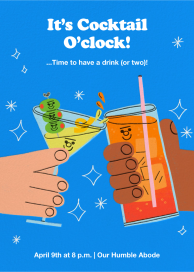 Happy Cocktails - Party Invitation by Tess Smith-Roberts