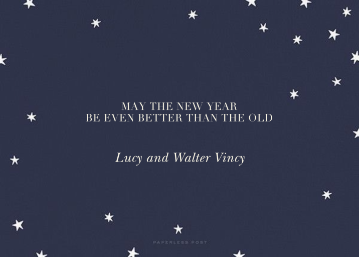 Nightly Photo - New Year's Card by Paperless Post - Back