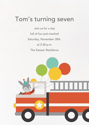 Fur Department - Birthday Invitation by Petit Collage