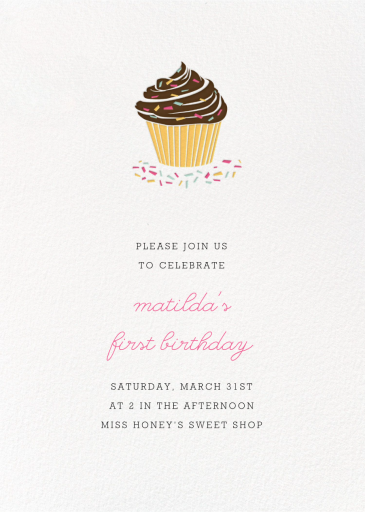 Sprinkles and Icing - First Birthday Invitation by Paperless Post