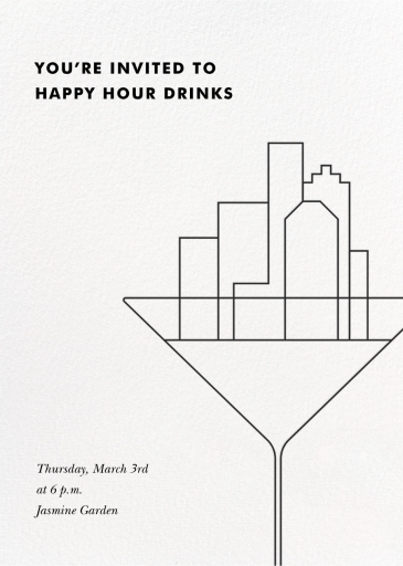 Cosmopolitan - Happy Hour Invitation by Paperless Post