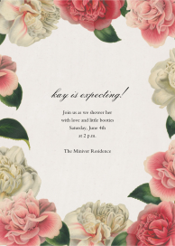 Peony Melange - Baby Shower Invitation by John Derian