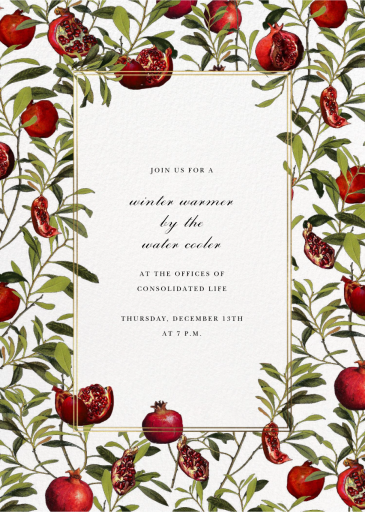 Grenadine - Corporate Holiday Party Invitation by Oscar de la Renta