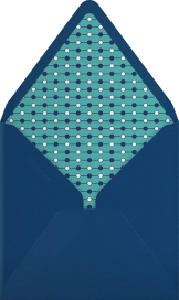 Ampersand Banner Blue - Paperless Post Envelope