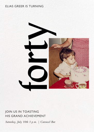 Celebration Photo - Birthday Invitation by Paperless Post