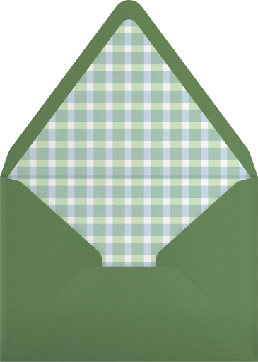 Watercolor Golf Balloons Invitation Envelope