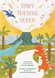 Dinosaur Blowout - Birthday Invitation by Paperless Post