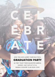 Celebratory Haze - Graduation Party Invitation by Paperless Post