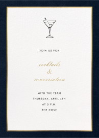 Oro (Tall) - Cocktail Party Invitation by Paperless Post