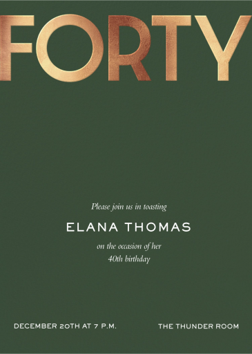 Golden Age - Birthday Invitation by Paperless Post