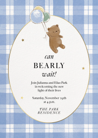 Plaid Bear by Paperless Post