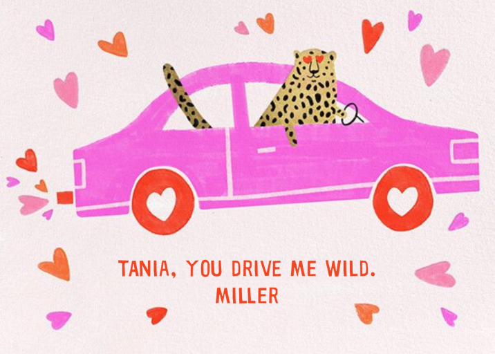 Wild Driver - Valentine's Day Card by Paperless Post