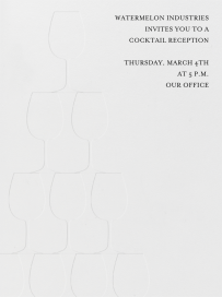 Wineglass Pyramid - Cocktail Party Invitation by Paperless Post