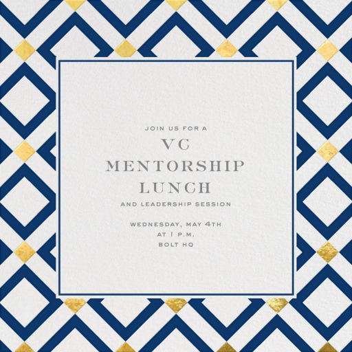 Gold Diamond Tile - Business Invitation by Jonathan Adler