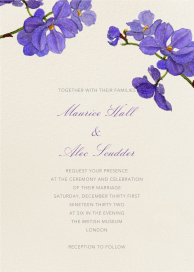 Moth Orchid - Wedding Invitation by Felix Doolittle