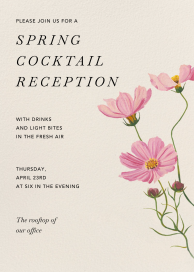 Budding Love - Dining & Drinks Invitation by Oscar de la Renta