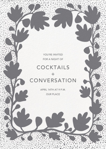 Ficus - Cocktail Party Invitation by linda-harriett