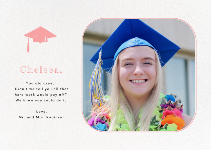 Rounded Corners - Graduation Card by Paperless Post