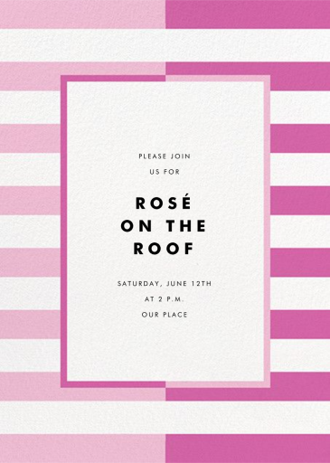 Colorblocked Stripes - Spring Party Invitation by kate spade new york