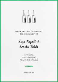 Bubbly for All - Engagement Party Invitation by Mr. Boddington's Studio