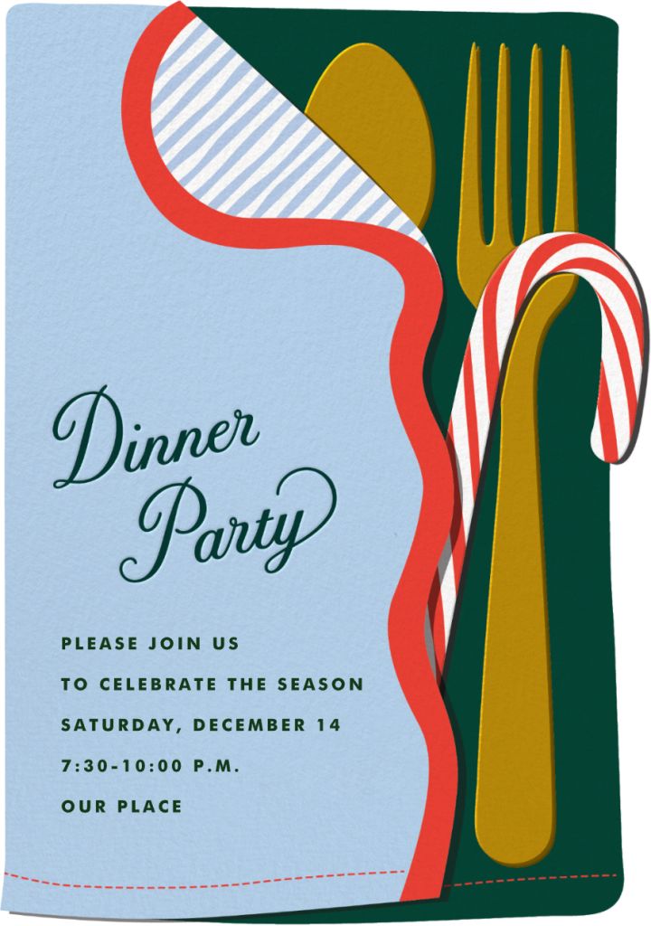 Candy Cutlery Invitation