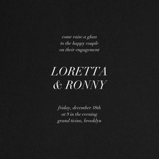 Love Struck - Photo - Save the Date by Kelly Wearstler - Back