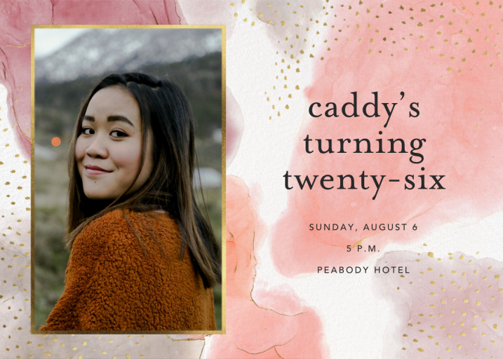 Ethereal Wash Photo - Birthday Invitation by Ashley G