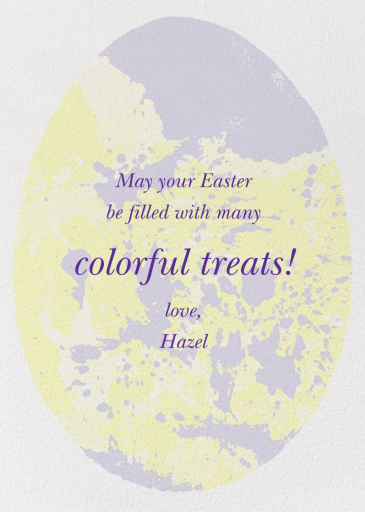 Marbled Egg - Easter Card by Paperless Post