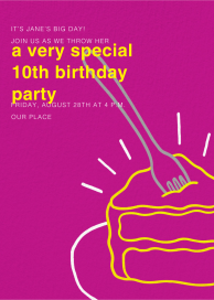 Radiant Birthday Cake by Paperless Post