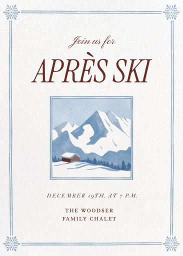 Snowy Mountain - Party Invitation by Martha Stewart