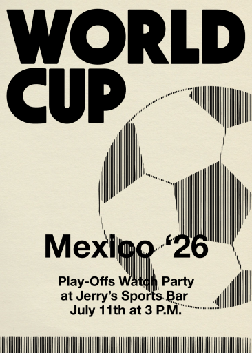 Soccer Ball by Paperless Post