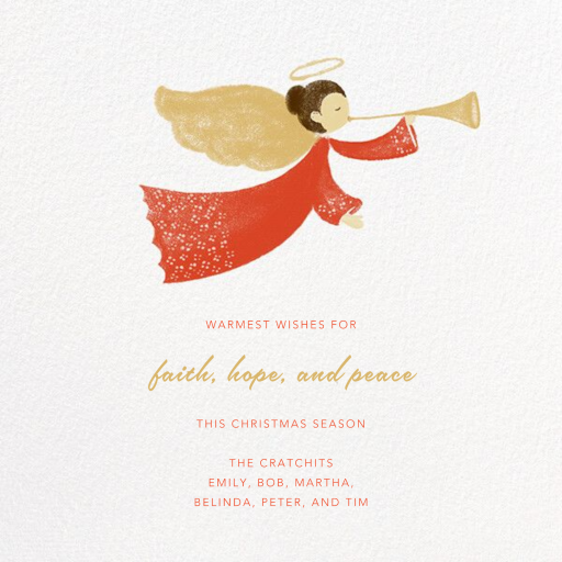 Herald Angel - Christmas Card by paperless_post