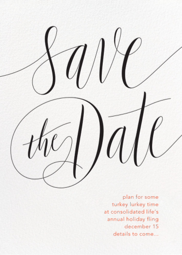 Saint-Preux - Holiday Save the Date by Paperless Post