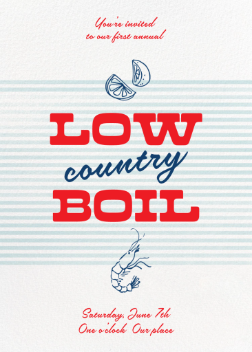 Low Country Boil - Party Invitation by Paperless Post