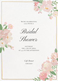 Peony Press - Bridal Shower Invitation by Martha Stewart