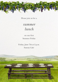 Mesa del viñedo - Invitación para desayuno/almuerzo por Felix Doolittle