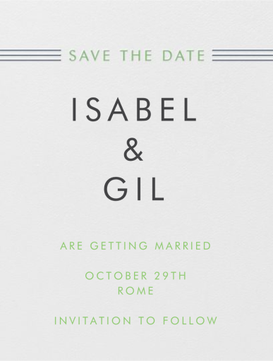 Collins Avenue (Save The Date) by Crane & Co.