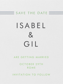 Collins Avenue (Save The Date) by Crane & Co.