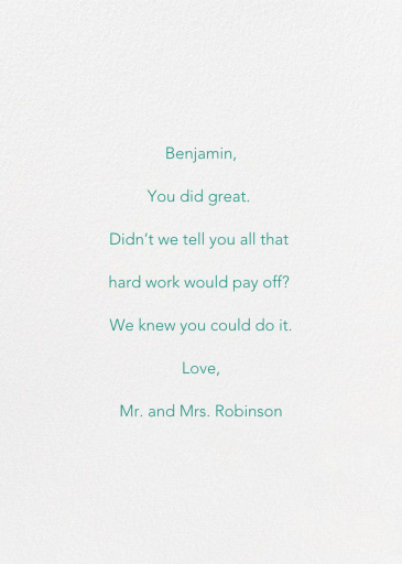 Good Stuff - Retirement Card by Ashley G - Back