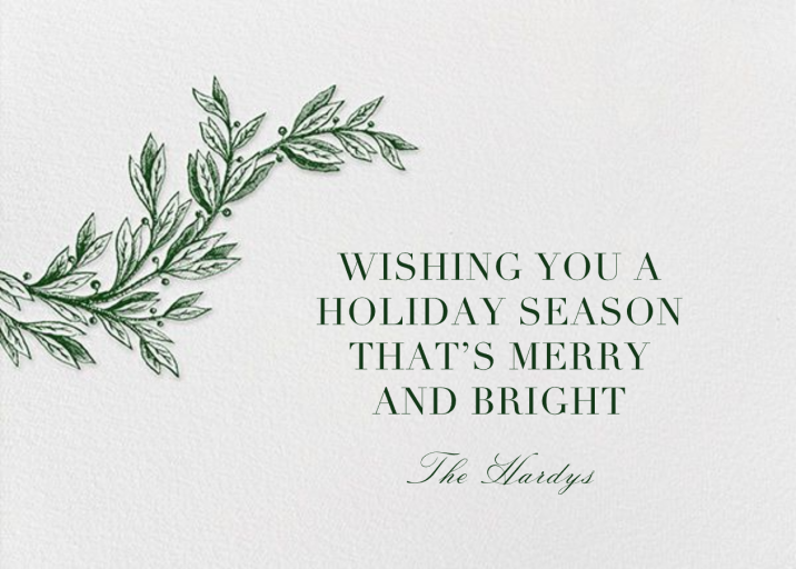 Winter Sprig - Holiday Card by Paperless Post