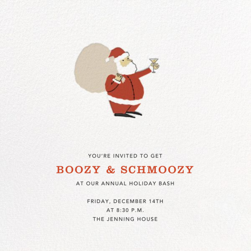 Tiny Toast - Holiday Cocktail Party Invitation by Paperless Post