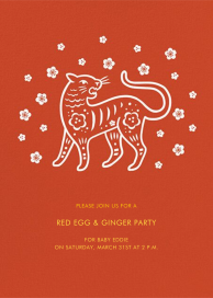 Cherry Blossom Tiger by Paperless Post